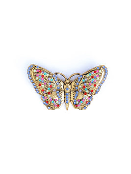 Colorful Butterfly Crystal Gold