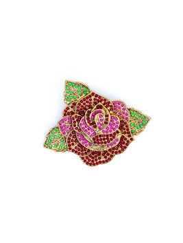 Colorful Rose Crystal Gold