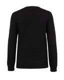 pulli damen sweatshirt pullover kaschmirpullover wollpullover strickpullover damen qualität tierpullover hochwertig kaschmir wolle cashmere sweater langarmpullover lässig Insta-Pullover oberteil strickware nachhaltig fair sustainable capsule lounge loungewear cozy kuschelig gemütlich homewear relax hausanzug home office homeoffice luxuriös lässig stylisch stylish extravagant außergewöhnlich design pailettenpullover pailetten glänzend glitzern patch sequin black schwarz 